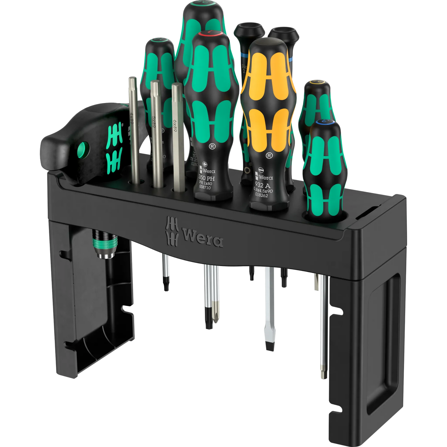 Wera Tool Rebel Shop Fahrrad Wartung Set in schwarzer Werkzeughalterung