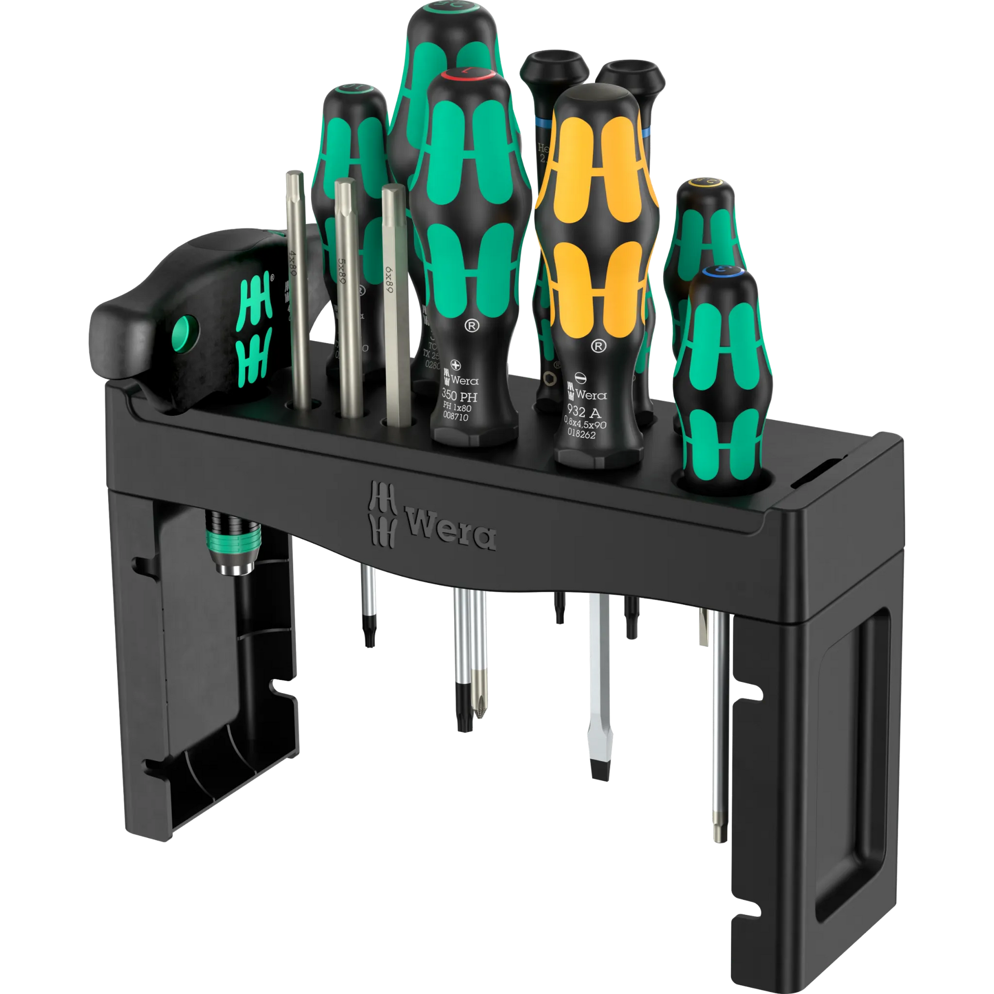 Wera Tool Rebel Shop Fahrrad Wartung Set in schwarzer Werkzeughalterung