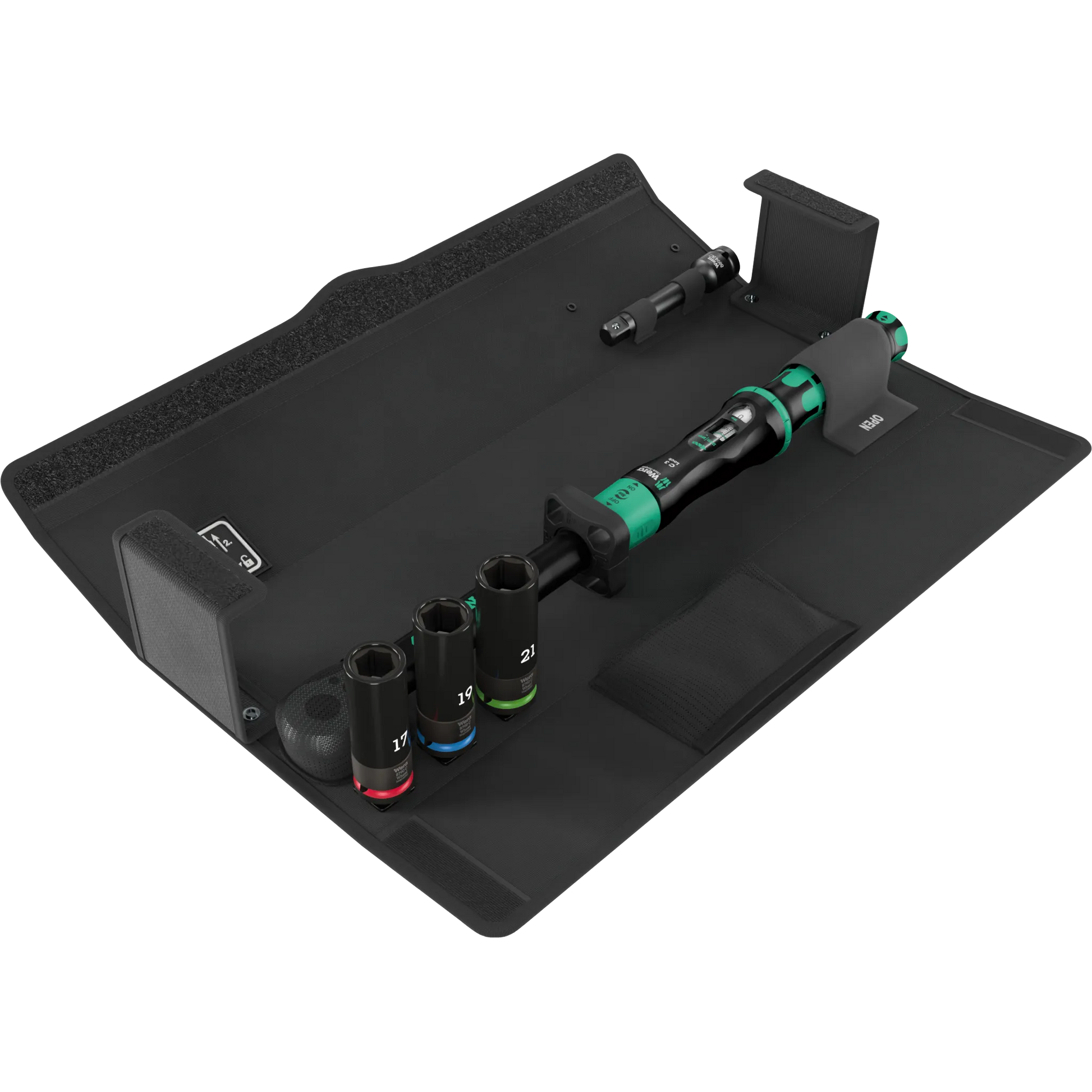 Wera Tool Rebel Shop KF Reifenwechsel Set Drehmomentschlüssel mit Lock Funktion in der Tasche Produktbild