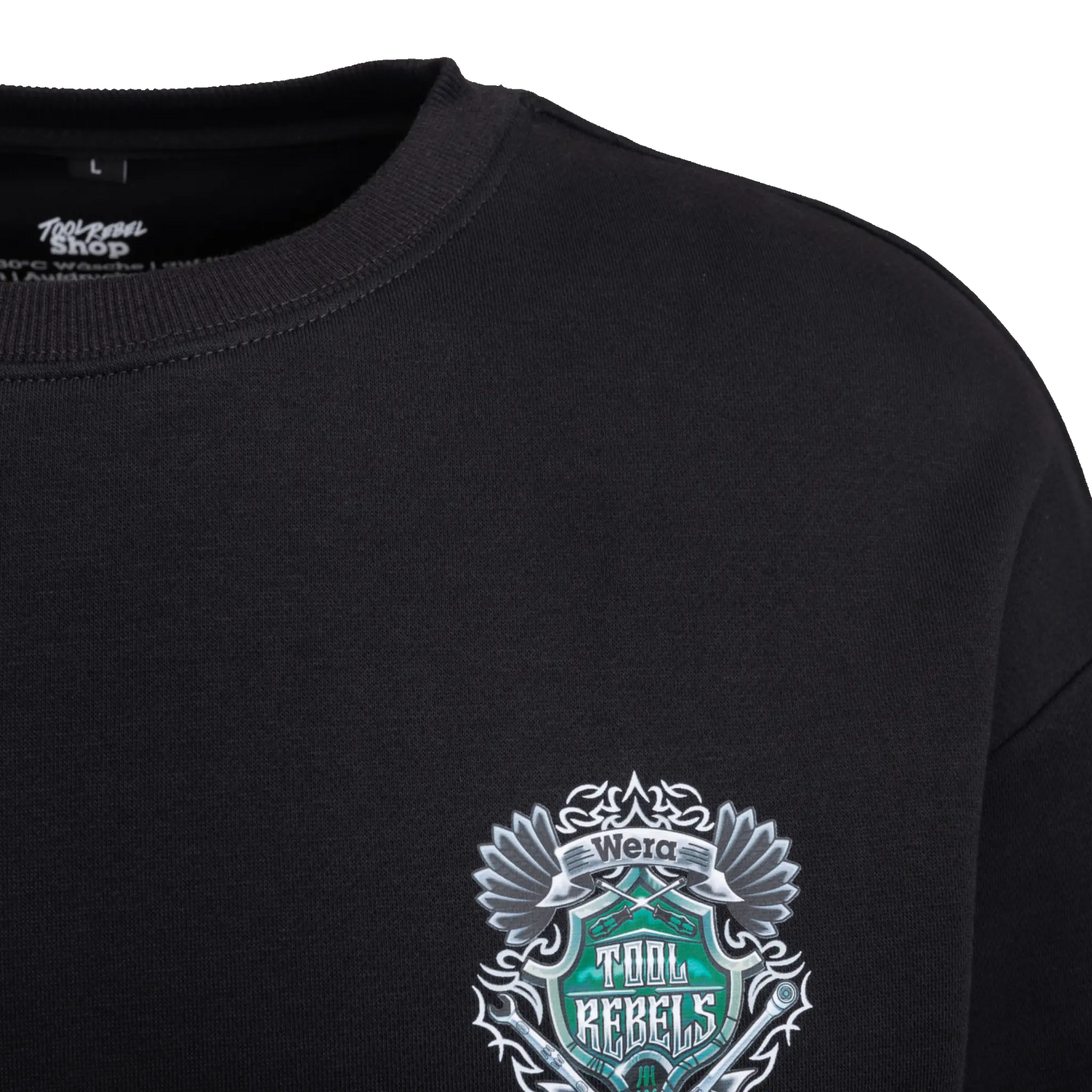 Original Wera Merchandise Pullover mit Tool Rebel Logo und bequemem Halsausschnitt